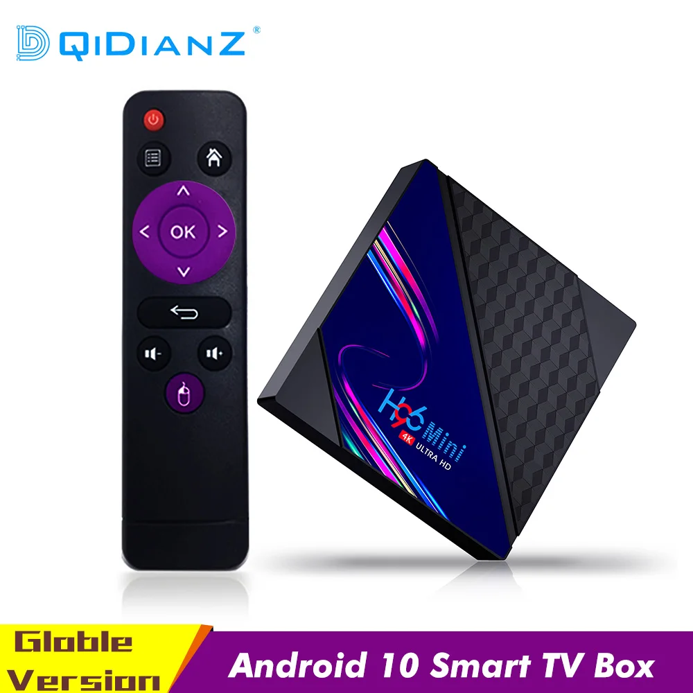 Приставка Смарт-ТВ H96 Mini V8 Android 10 0 RK3328A 4K 3D медиаплеер 2160P 1080P до 60 кадров в секунду