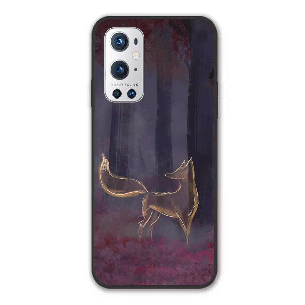 

For OnePlus Fox spirit Soft TPU Border OnePlus 7 7T 7Pro 8 8T 8Pro 9 9Pro Case