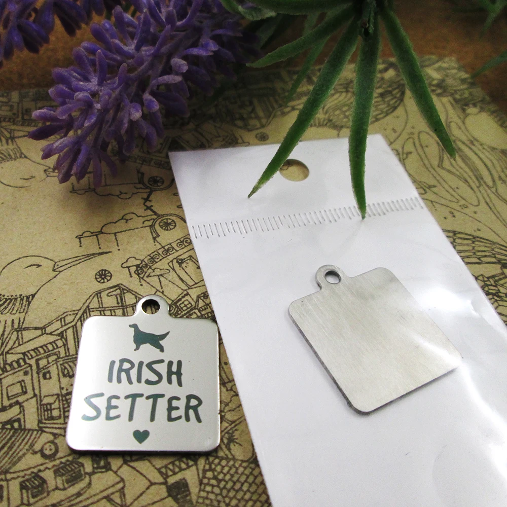 10 шт. подвески из нержавеющей стали для влюбленных собак в Ирландском стиле более