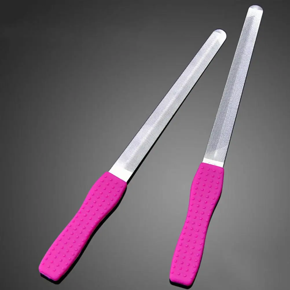 

Double Sides Buffer Grinding Finger Cuticle Remover Polish Acrylic Gel Manicure Pedicure Tools Stainless Steel Nail Art File Rod