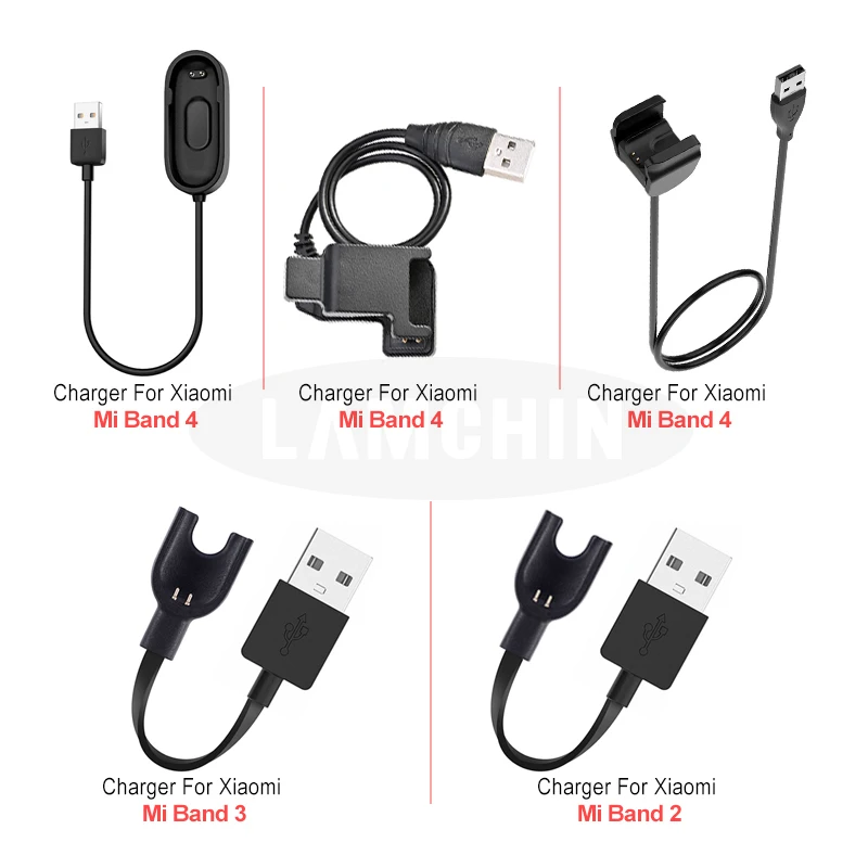 Smart Wristband Accessories For Mi Band 2 3 4 USB Dock Charger Cable Replacement Cord Charger Adapter For Xiaomi Mi Band 2 3 4