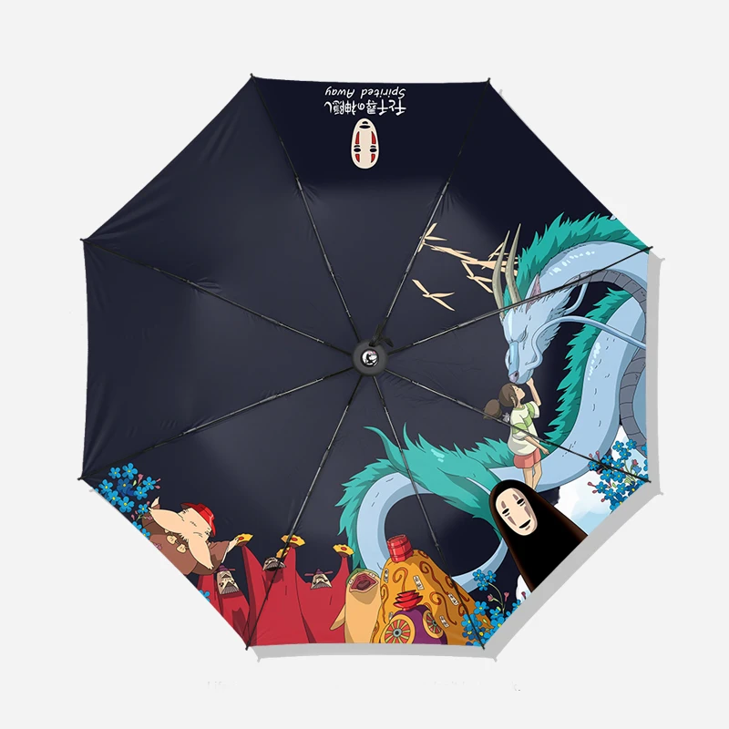 1 шт. аниме мультфильм Унесенные спирали напечатанный Косплей складной зонт от