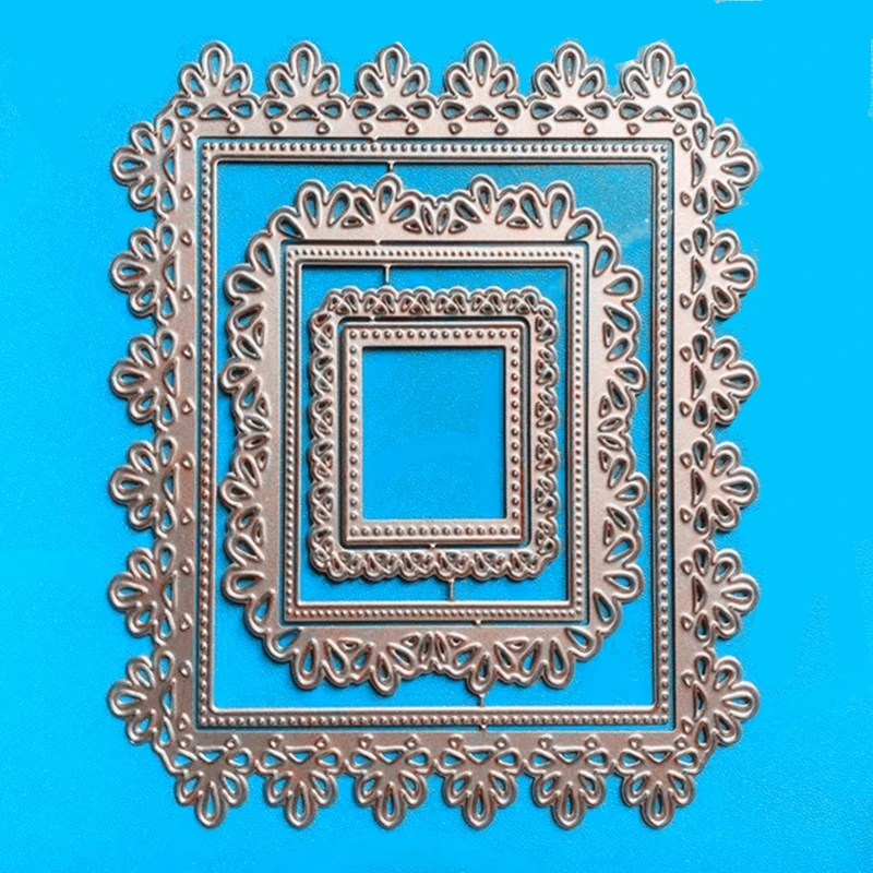 Металлические Вырубные штампы для скрапбукинга YINISE трафареты кружевная