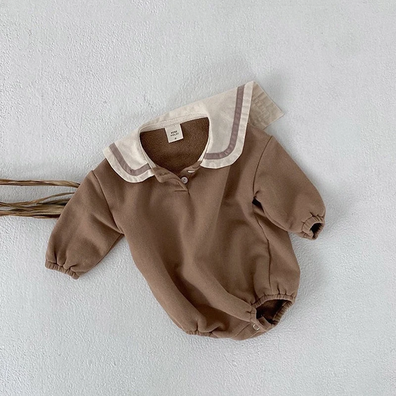 

2021 Newborn Baby Girls Boys Cotton Romper Baby Clothes Baby Solid Rompers Infant Baby Boys Jumpsuit