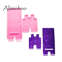 dy0319 shiny phone stands available silicone molds diy epoxy resin moulds craft