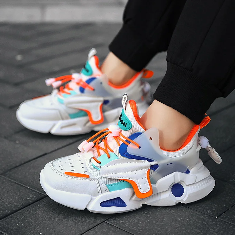 

New Kids Autumn Mesh Sneakers Tennis Sports Shoes for Boys Girls Lightweight Children Casual Breathable Waterproof Running Shoes