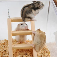 hamster toy wooden ladders swing scratcher perch climbing ladder hamsters toys hanging pet supplies