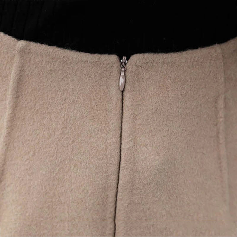 Женские осенние и зимние брюки большого размера из двух частей Шерстяная Рубашка