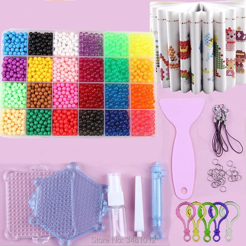 Предохранитель бусины DIY Набор Perlen инструмент для творчества Волшебные водяные бусины Pegboard Искусство и ремесла для детей игрушки для девочек детский подарок 5 7 10