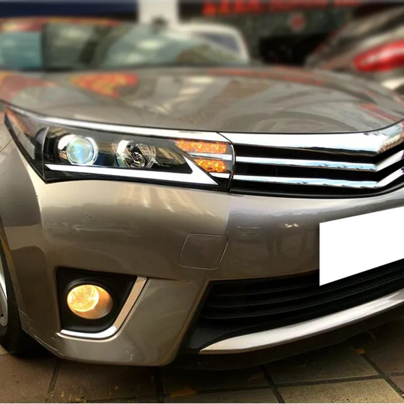 

LED Strip Car Head Lamp For Toyota Corolla Headlights Assembly 2014-2015 LED DRL Xenon Project