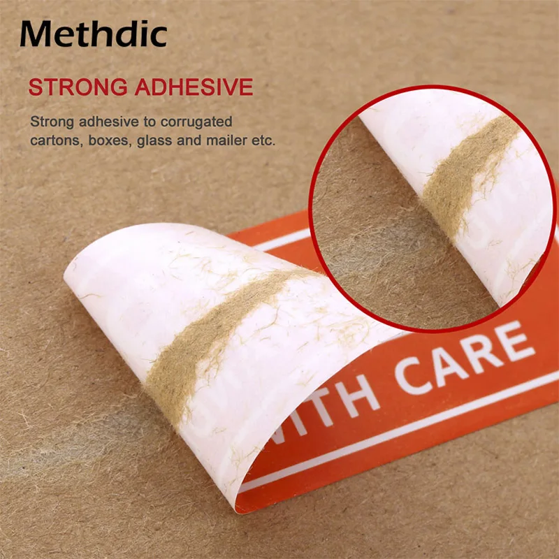 Самоклеящиеся хрупкие Предупреждение йки предупреждающая этикетка для доставки