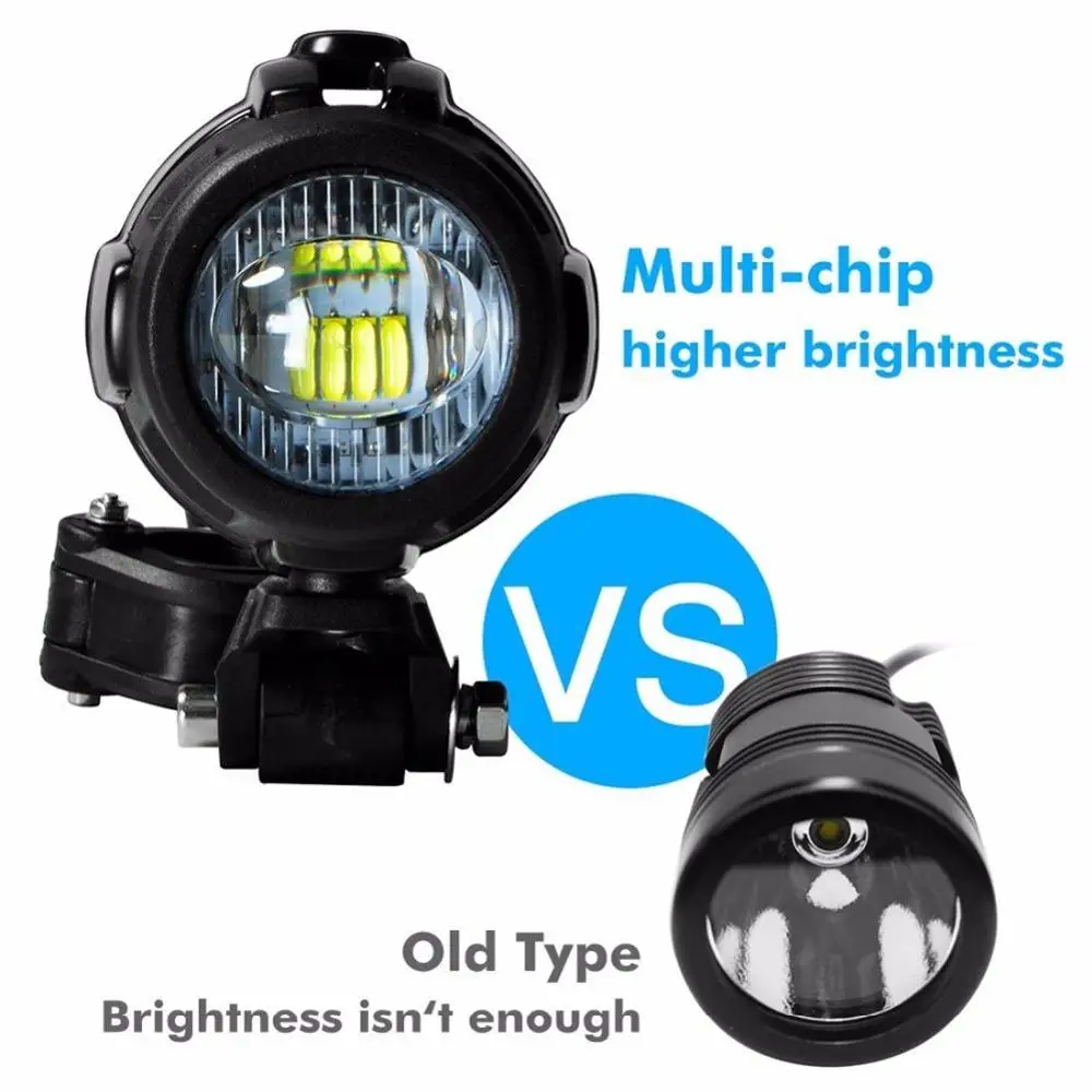 Universal 40W Motorcycle LED Auxiliary Fog Light For R1200GS/ADV/F800GS Driving Headlight |