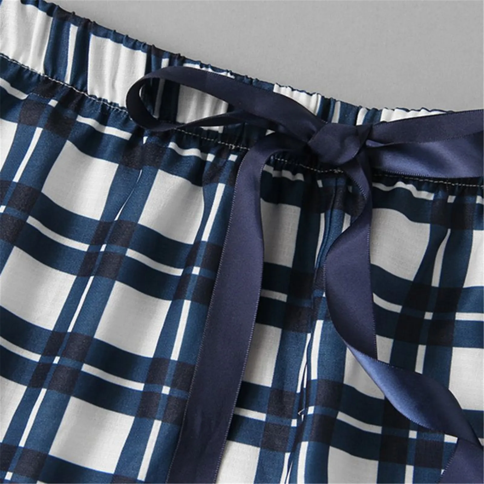 Женские костюмы для дома дамская модная клетчатая пикантная кружевная кофта без