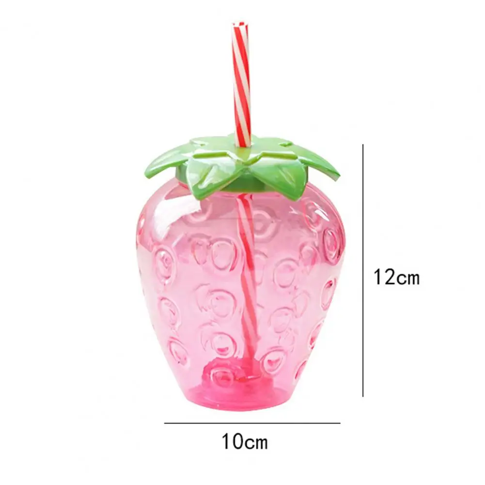 

Water Bottle Cartoon Food Grade PP Wide Application Strawberry Straw Cup for Home