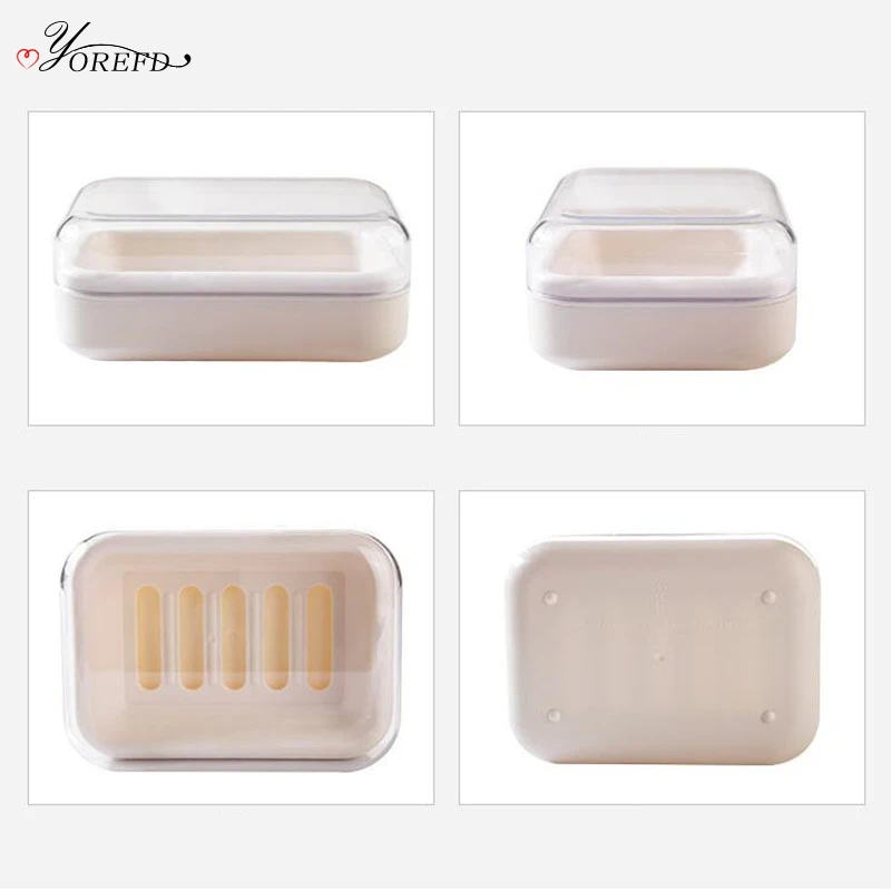 Прозрачная мыльница OYOREFD для ванной большая портативная уличная дорожная