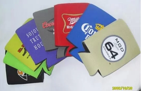 

customised 12 OZ can foldable stubby holders koozy coozie blank with heat press for promotional