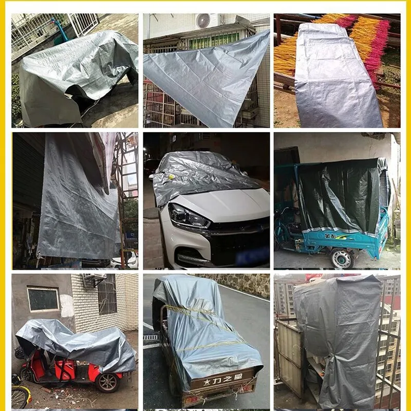 

Thicken Anti-UV PE Gray Sun Shade Net Tarpaulin Painproof Cloth For Car Truck Garden Home Pet Plant House Shade Sunshade Net
