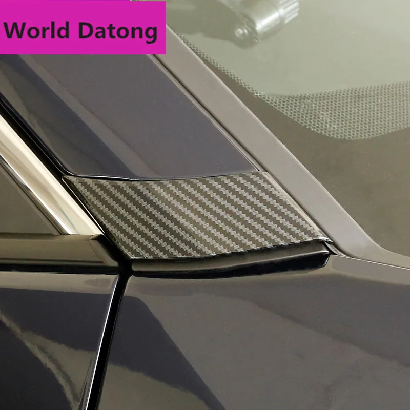 Углеродное волокно Рисунок интерьера автомобиля подоконник средняя наклейка