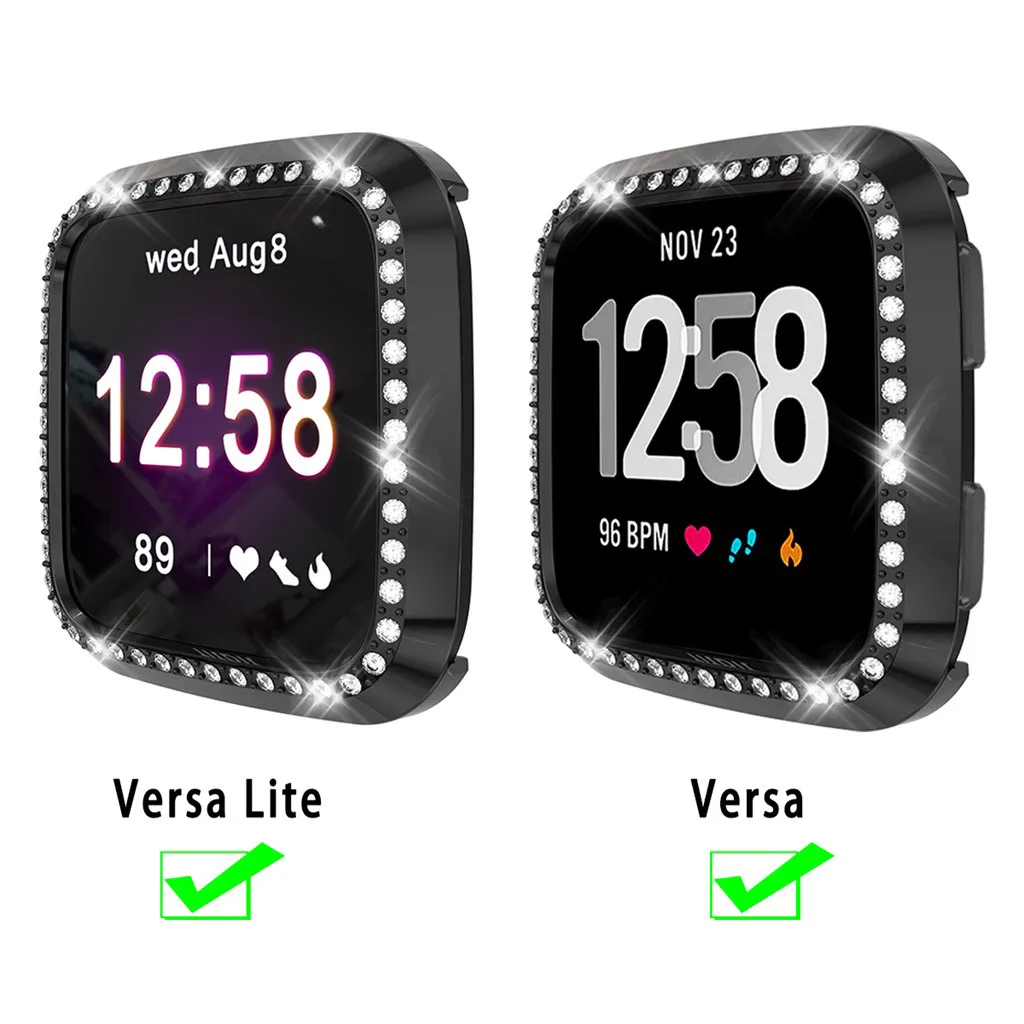 Защитный чехол, роскошный Кристальный Чехол для Fitbit versa/Lite, сменная пленка для смарт-часов, защитный чехол, ультра-тонкий, 19Jul