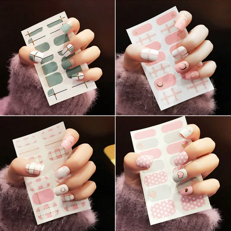 

Nail Stickers Wraps Manicure Summer Nail Art Decorations