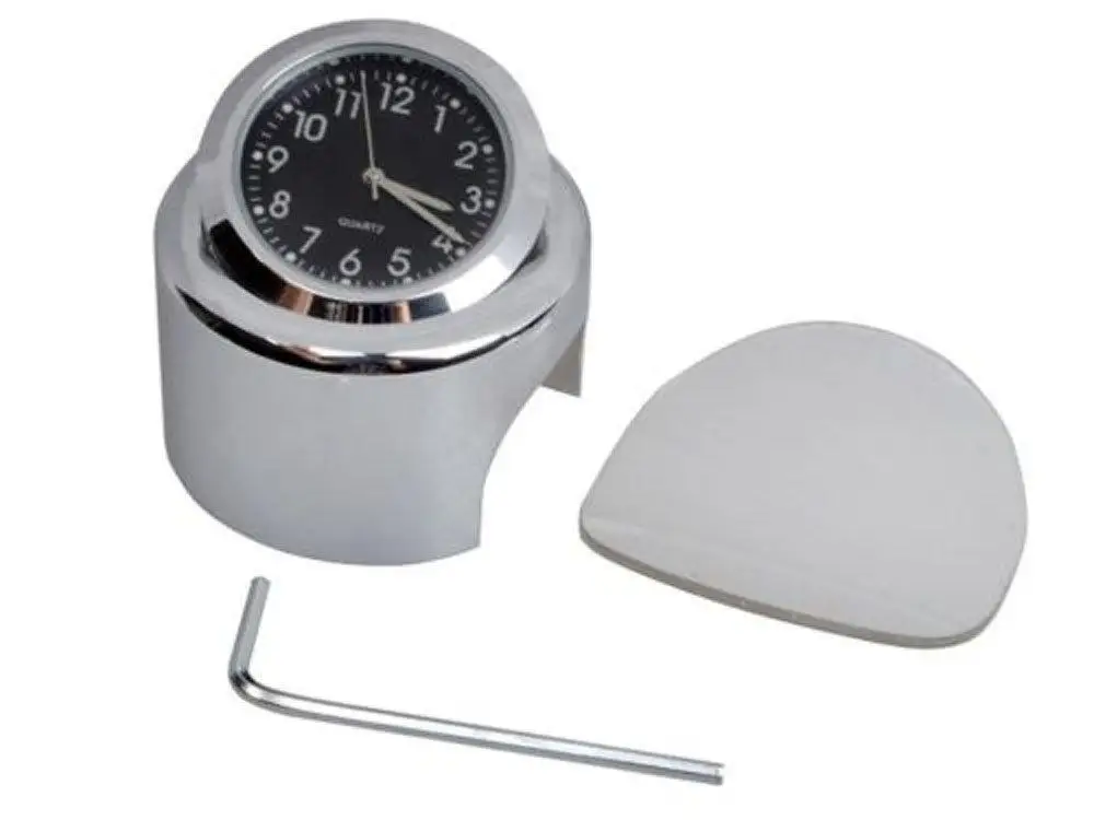 

22-25MM Motorcycle Handlebar Clock Thermometer Moto Handlebar Mount Dial Clock Watch Thermometer Temp Gauga for Yamaha Kawasaki