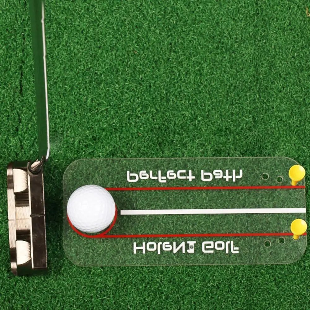 

Golf Putting Mirror Alignment Training Aid Swing Trainer Golf Swing Straight Practice Eye Line Mirror Golf Accessories