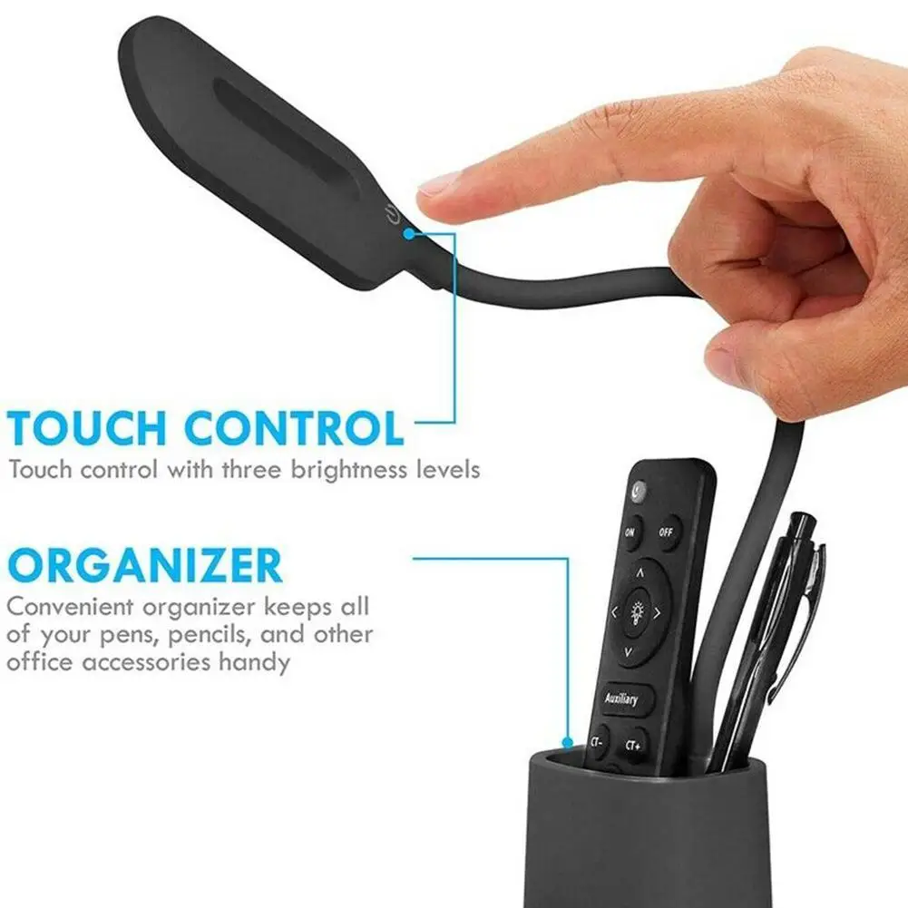 

Desk Lamp Touch Table Lamps For Living Room Gooseneck Study Dimmable Protection LED Lamp Light Foldable Desktop Eye V6R1