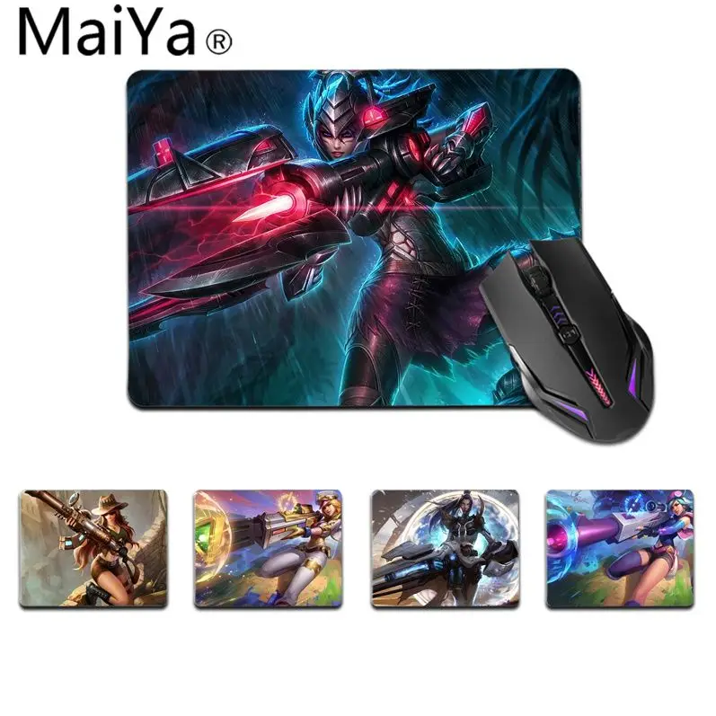 

Maiya Top Quality league of legends Caitlyn Gamer Speed Mice Retail Small Rubber Mousepad Top Selling Wholesale Gaming Pad mouse