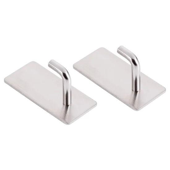 

Jujiajia Stainless Steel Strong Adhesive Hook Bathroom Hook Kitchen Seamless Hole-Free Sky Hook Wall Clothes Hook