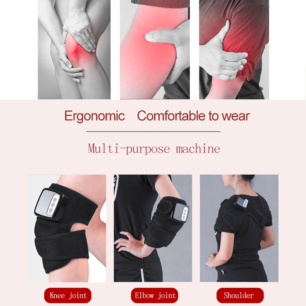 spesifikasi Getaran Pemanasan Pijat Inframerah Jauh Sendi Lutut Panas Pijat Bahu Siku Lutut Penopang Brace Pain Relief Pengobatan Artritis/Radang Sendi