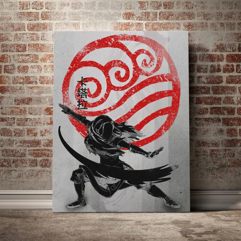 Аватар Последний Airbender Катара плакат холст настенные художественные украшения