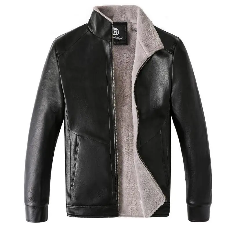 Модная мужская байкерская куртка новинка 2019 теплое толстое пальто из