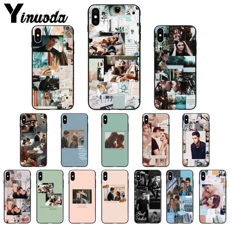 Черный мягкий чехол Yinuoda с надписью After Movie для телефона iPhone 11 8 7 6 6S Plus X XS MAX 5 5S SE 2020 XR