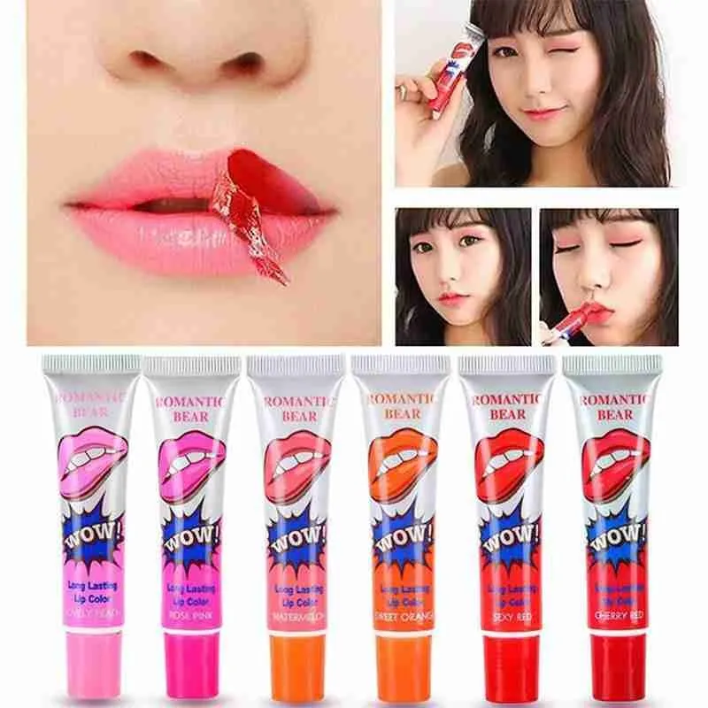 

New Makeup Romantic Bear Makeup Is Not Easy To Take Off Sexy Lip Gloss Tearing Lipstick Lip Gloss Cosmetic Body Lotion