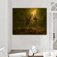 citon jean francois millet%e3%80%8ahunting birds at night%e3%80%8bcanvas oil painting artwork poster picture wall decor backdrop home decoration
