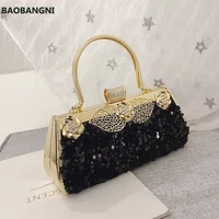 korean style sequin evening banquet bag new fashion shiny mobile phone handbag women shoulder crossbody small bag