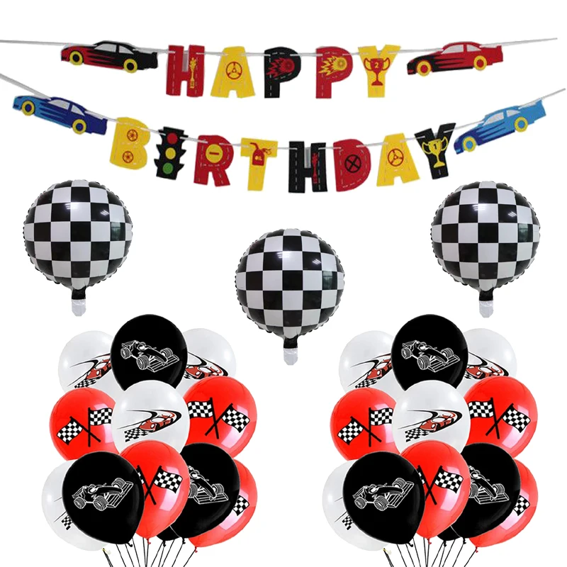 1 Набор гоночных воздушных шаров гоночный автомобиль латексный воздушный шар с