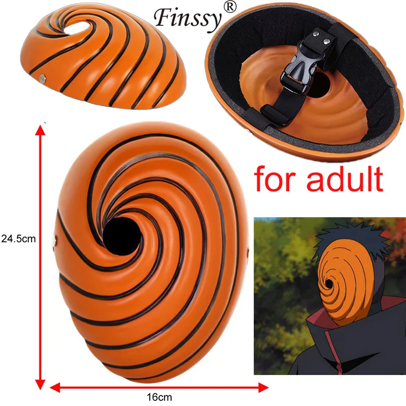for adults Аниме Наруто Косплей костюм Акацуки Учиха Итачи шурикен повязка на голову Аксессуары Костюмы Хокаге костюм для косплея Обито маска аксессуары - Цвет: for adults