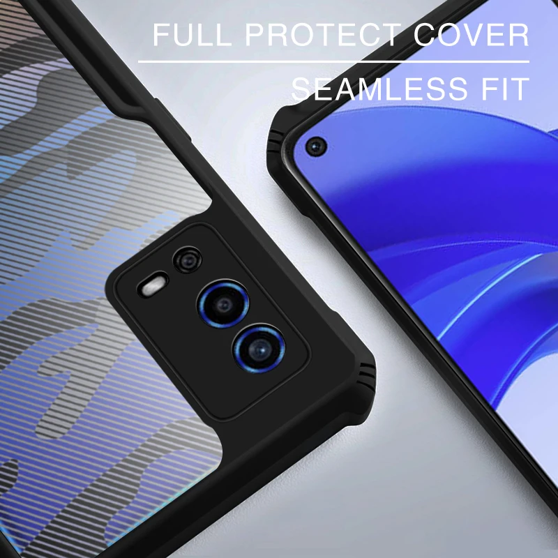Rzants For OPPO A55 4G Case Camouflage Military Design Shockproof Slim Crystal Clear Cover Casing