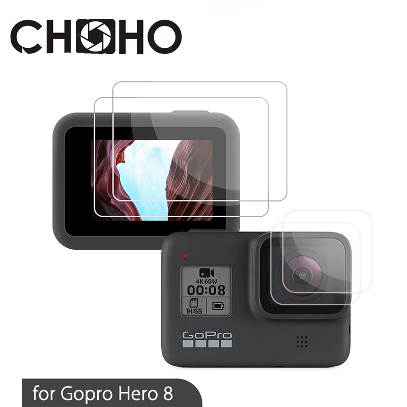 

Защитное стекло для объектива Gopro 8, черный