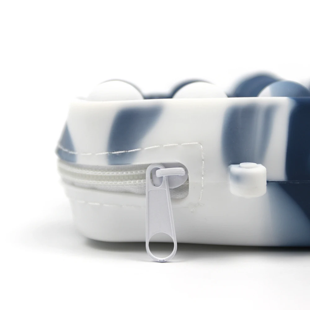 Милые силиконовые квадратные мешки для игрушек пузырьки простой кошелек детский