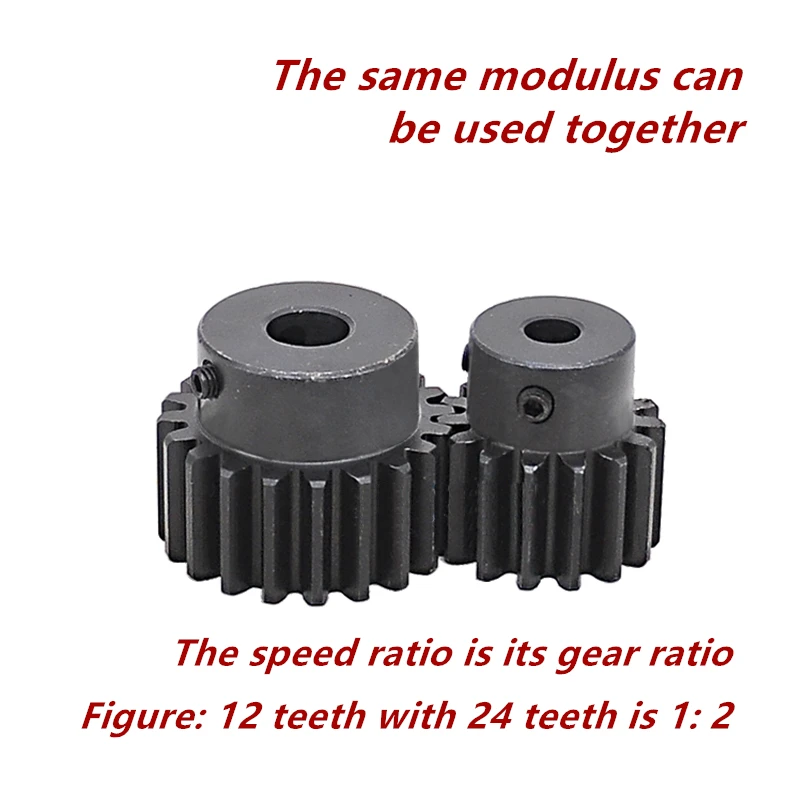 1 шт. зубчатая шестерня с прямым зубчатым редуктором 2 M = 16T 17T 18T 19T R Teeth 45 # стальная