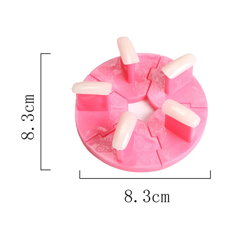 1pc Plastic Nail Art Display Seat Lotus Base Beginners Exercise Rack Practice Painting Stand Holder Beauty Tools | Красота и здоровье