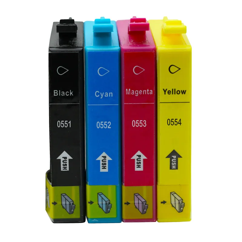 4PK T0551 T0552 T0553 T0554 Ink Cartridges Compatible For Epson Stylus Photo RX420 RX425 RX520 R240 R245 | Компьютеры и офис