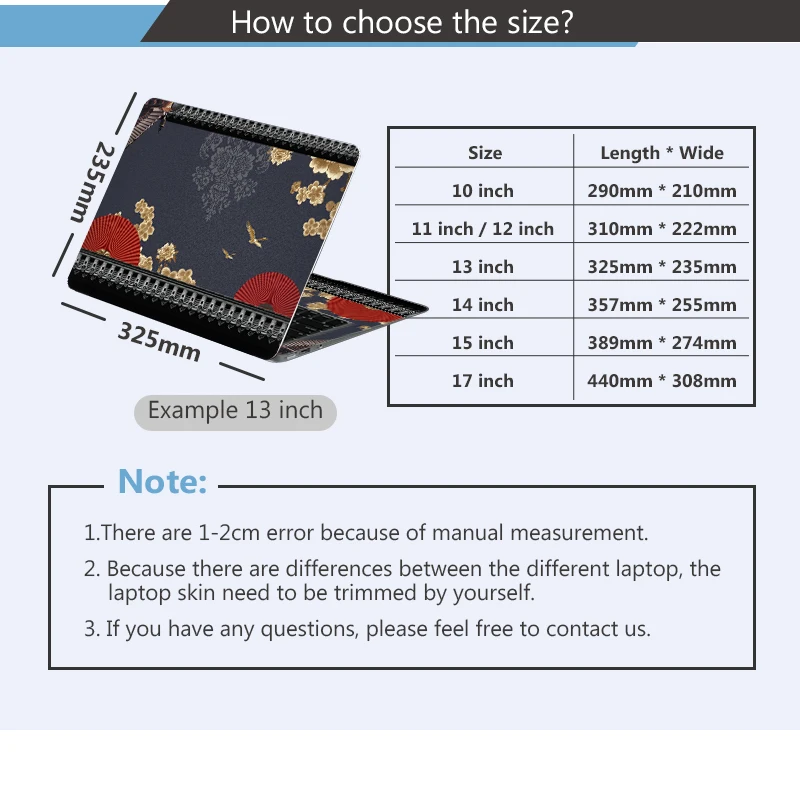 Наклейка на ноутбук 12/13/14/15/17 дюймов для MacBook Dell HP Lenovo и т. Д. |