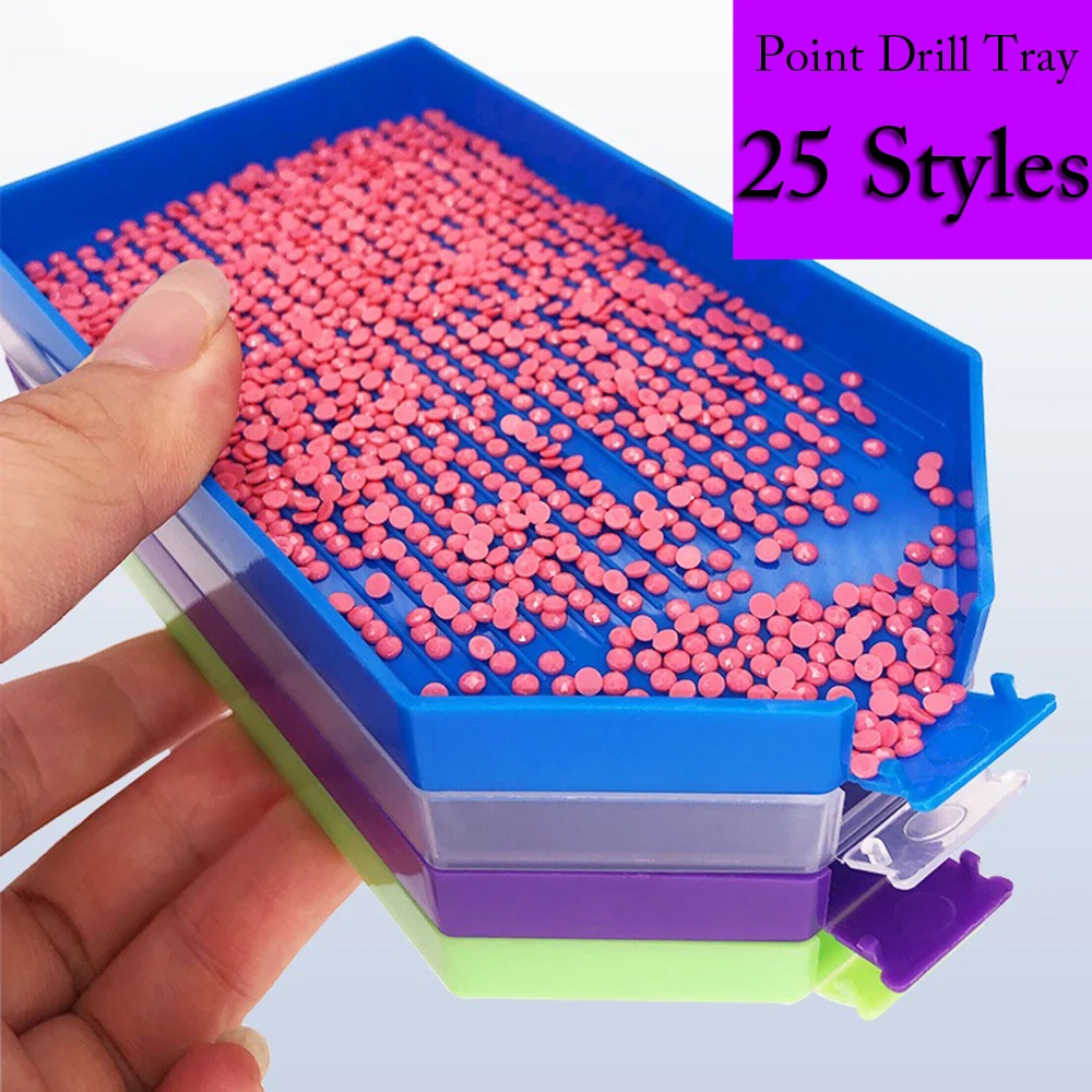 

Набор для алмазной вышивки «сделай сам», набор из 25 типов аксессуаров для алмазной живописи, Большая пластиковая пластина для сверления, бо...