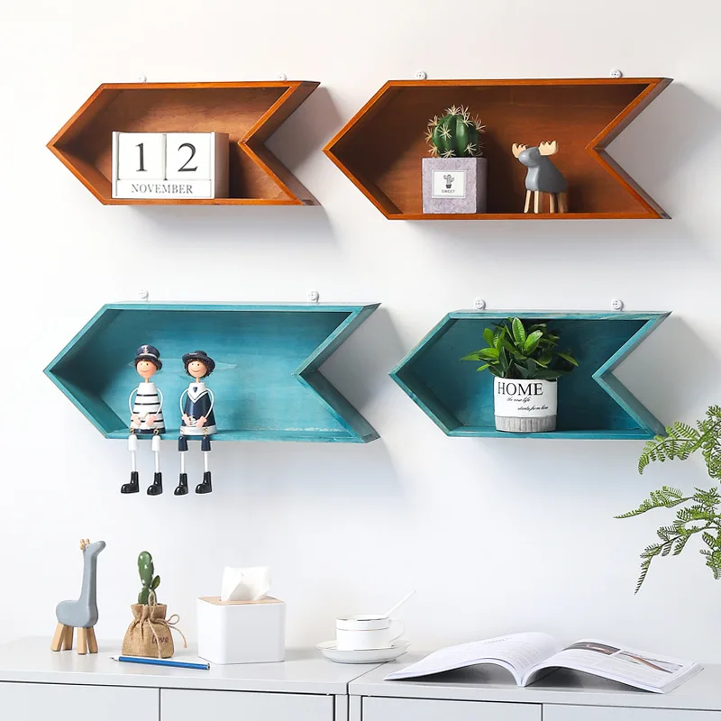 Европейский стиль ретро твердая деревянная стреловидная настенная подвесная