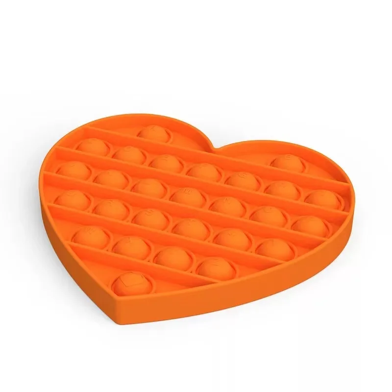 

PT31~PT34 Heart Shpe Push Pops Bubble Sensory Toy for Adult Child Funny Anti-stress Pop Fidget Reliver Stress