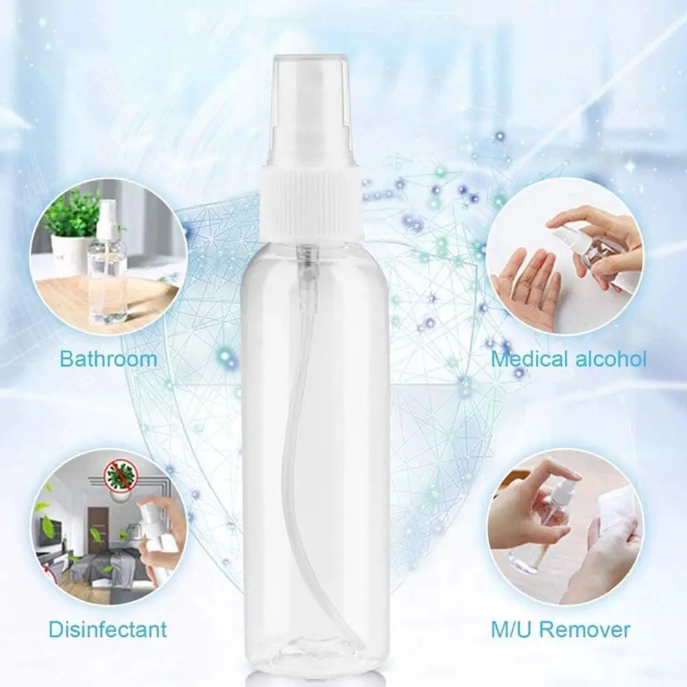 

3Pcs 8Oz 250Ml Mist Spuit Pet Clear Cosmo Ronde Refill Spray Fles Watter Fles Flacon Vide Plastique Keuken Badkamer Gereedschap