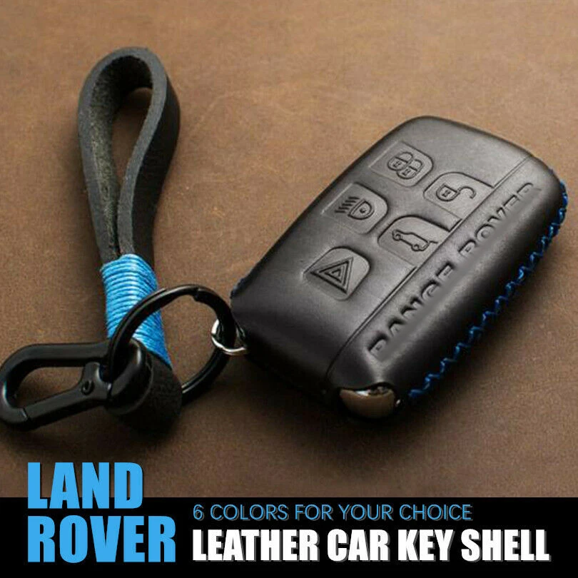 Кожаный чехол для ключей ручной работы автомобиля Land Rover Range Evoque Discovery кожаный